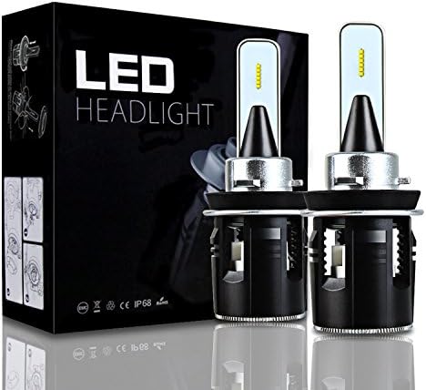 AUTO ROVER 9006 LED Headlight Bulbs, 42W 6000K 10400Lumens Super Bright HB4 CSP Chips Conversion Kit,3 Year Warranty