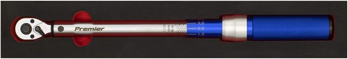 Sealey 3/8"Sq Drive Torque Wrench Micrometer Style 20-120Nm - Calibrated - STW903, Chrome - Image 4