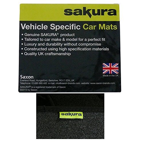 Sakura WW1366 Rubber Boot Mat, Black Trim
