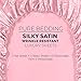 Satin Sheets Queen [4-Piece, Pink] Hotel Luxury Silky Bed Sheets - Extra Soft 1800 Microfiber Sheet Set, Wrinkle, Fade, Stain Resistant - Deep Pocket Fitted Sheet, Flat Sheet, Pillow Cases