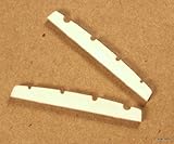 2 x Slotted Nut For 4 Strings Bass Guitar PB Jazz Bass 43mm -Ivory (C45)