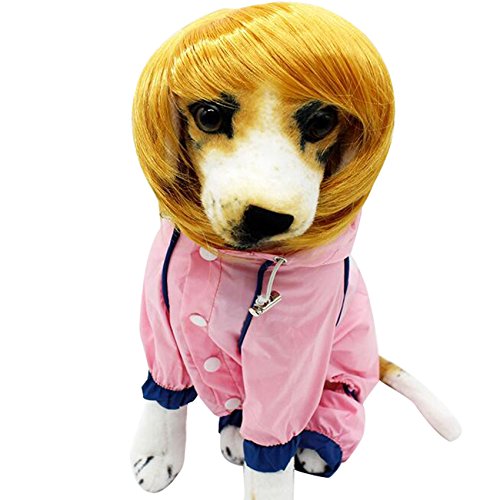 Buy Generic Fashionable And Soft Synthetic Hair Blonde Dog Short