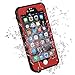 HESGI iPhone 6S PLUS Waterproof Case, IP-68 Waterproof Shockproof Dust Proof Snow Proof Full Body Protective Case Cover for Apple iPhone 6S PLUS iPhone 6 PLUS 5.5[Red]