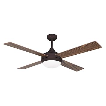 Lighthouse 33702 Ceiling Fan With Light And 4 Blades Marrone Noce
