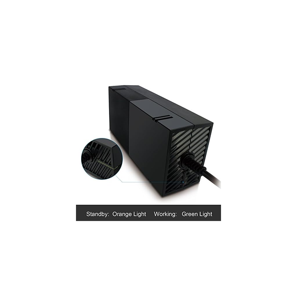 YCCTEAM Xbox One Power Supply Brick, [Newest Quietest Version] AC