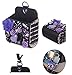 Car Vent Cell Phone Holder, Mini-Factory Bling Crystal Diamond Pocket Organizer Leather Pouch Bag Storage for Cell Phones, Sun Glasses and Other Small Items - Purple