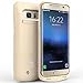 SAVFY Galaxy S7 Edge Charger Case, 5200 mAh Portable External Backup Battery Charger Cover Case Pack for Samsung Galaxy S7 Edge Rechargeable Power Bank Case (Gold)