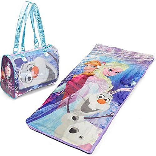Disney Frozen Girls Sleepover Set with Carry Purse Bag