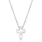 Ross-Simons Sterling Silver Cross Necklace. 16 inches