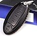 Cadtealir Calfskin Genuine Leather Key fob Cover case Holder only for Nissan Altima Maxima Murano Pathfinder Rogue Armada 4 Buttons