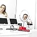 Makeup Brush Cleaner and Dryer Machine Kit - Ewa Professional Portable Electric Automatic 360 Rotating Device With 8 Tools Suitable For All Cosmetic Brushes - Cleaning In Seconds