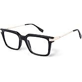 firstsense Reading Glasses for Men Women TR90 Frame Lightweight Blue Light Blocking Computer Readers with Metal Leg