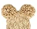 Women's Winter Trendy Warm knit Beanie Hat with Pom Pom Ears (Beige)