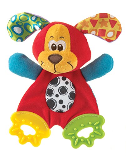 Playgro 0183155 Pookie Puppy Teething Blankie for Baby