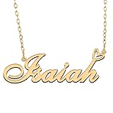 RONKAHSHOW Isaiah Custom Name Necklace Customized
