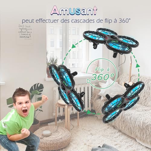 Loolinn | Drone for Kids Gift - Mini Remote Control Drone with Automatic Anti-Collision Technology/Safe for Kids/Easy to Pilot/C0 Certification (Gift for Kids)