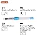 Shuttle Art Water Coloring Brush Pens, Set of 6 Assorted Tips Leakproof with Push Button for Watercolor Painting, Calligraphy, Water Soluble Pencil, Brush Pens, Markers, Flat and Rounded Tips