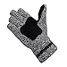 OMECHY Winter Unisex Wool Knitted Fingerless Convertible Gloves with Mitten Cover One Size,Grey