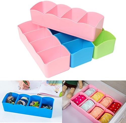 Closet Drawer Organizer Storage Divider Box Case For Tie Bra Sock