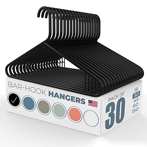 Neaties Plastic Hangers Black Standard Plastic Clothes Hanger with