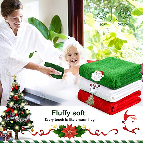 Toalla De Mano NEXT Navideña – Árbol De Navidad Y Estrellas, 100% Algodón De Portugal, Regalo Ideal Para Niños O Guardería