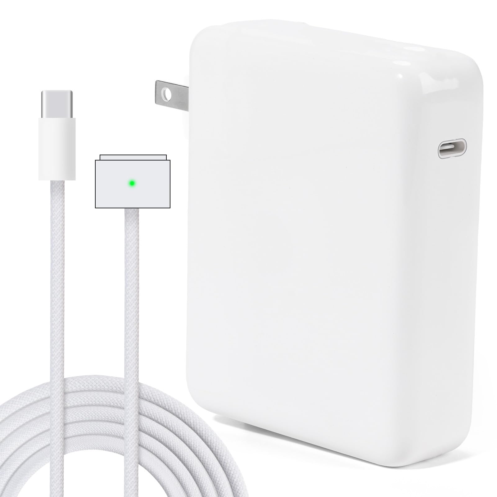 Photo 1 of 140W USB-C Charger Power Adapter Compatible with Mac Book Pro 16, 15, 14, and 13-inch inch,14-inch, and 13-inch Mac Book Air 2025/2024/2023/2022/2011 M1, M2, M3 Laptops, Includes 6.6-Foot USB-C Cable