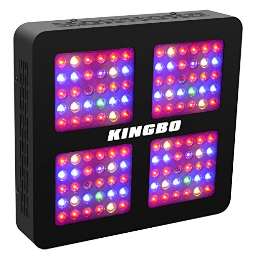 KINGBO Dual Optical Lens-Series 600W LED Grow Light Full Spectrum for Indoor Plants VEG and Bloom(Two Switch, 12-Bands) KINGBO Dual Optical Lens-Series 600W LED Grow Light Full Spectrum for Indoor Plants VEG and Bloom(Two Switch, 12-Bands)
