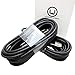 Two (2) Pack Black 10 Foot Micro USB Data Charging Fast Rapid Cables for Samsung Galaxy S7 S6 Note 5 4 Compatible with Motorola LG HTC