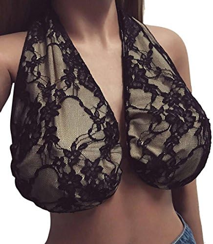 Keepwin Ta Ta Towel Bra, Women Soft Boob Hammock Drawstring Backless Boob Sweat Lace Towel Bra for Sport Breastfeeding