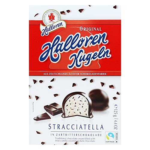 6er Pack Original Halloren Kugeln Stracciatella (6 x 125 g) Hallorenkugeln Halloren Schokolade – Bild 3