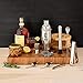 Bartender Kit with Stand Rotating Bamboo by SMART BEAR Stainless Steel for Home and Outdoor Party Cocktail Martini Shaker 24oz Set 10-Piece Tool Bar Decor