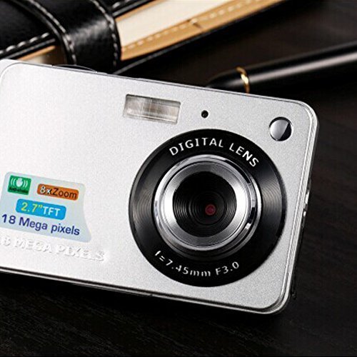 Mini Digital Camera,CamKing CDC3 2.7 inch TFT LCD HD Digital Camera (Silver)