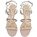Comfity Sandals for Women,Rivets Studded Strappy Block Heels Slingback Gladiator Shoes Cut Out Dress Sandals