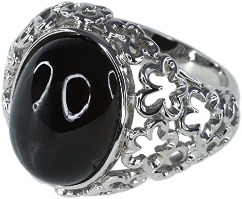Star Diopside Gemstone 16.20 carat Sterling Silver 925 Ring size O