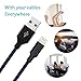 Zcen Lightning Cable 4Pack 3FT 6FT 6FT 10FT Nylon Braided Certified iPhone Cable USB Cord Charging Charger for iPhone X,8, 7, 7 Plus, 6, 6s, 6+, 5, 5c, 5s, SE, iPad, iPod, iPod Touch Black Blue