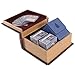 Wizardry Foundry Grimoire Artificer Wooden Spell-book Style Deck Box for over 350 Card Capacity