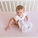 Universal Fit Crib Sheets - 100% Natural Soft Jersey Knit Cotton for Standard Crib and Toddler Mattress - 2 Pack (Pink Polka Dot, Chevron) by Ziggy Baby