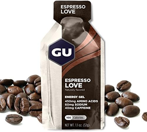 GU Energy Original Sports Nutrition Energy Gel, 24-Count, Espresso Love GU Energy Original Sports Nutrition Energy Gel, 24-Count, Espresso Love