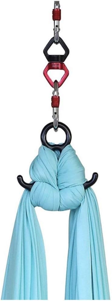 Physical Premium Aerial Silks Equipment Aerial Yoga Hammock Set Yoga Set Safe Deluxe Aerial Kit Antigravity yoga Swing Aerial Silk (Color : Blue, Size : 10 * 2.8m)