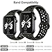 OriBear Compatible for Apple Watch Band 44mm 42mm, Breathable Sporty for iWatch Bands Series 5/4/3/2/1, Watch Nike+, Various Styles and Colors for Women and Men(M/L,Green-Black)