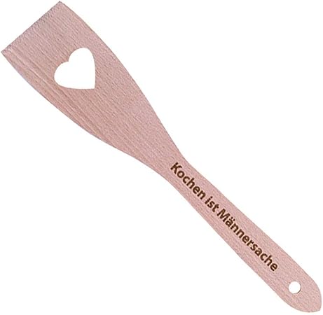 Herz Pfannenwender Kochen Ist Mannersache Geburtstag Geschenk Kochen Mann Fun Amazon De Garten