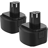 2-Pack Replacement Lincoln Battery, 12V 4000mAh Ni-MH, Rechargeable Battery with Higher Safety &amp; Longer Runtime - Compatible with Lincoln LIN-1200, LIN-1201, LIN-1240, LIN-1242, LIN-1244 Grease Guns