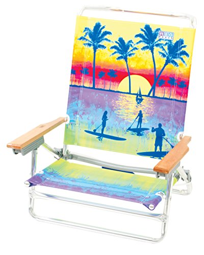 RIO BEACH Classic 5 Position Lay Flat Folding Beach Chair