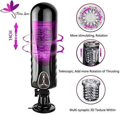 Portable Smart Dexterous Thrust Training Mode Electric Male Training Tool, 10 Mode 10 Speed, Real Girl Feels Silent Motor 360° Rotation 400 Times Per Minute - Heating