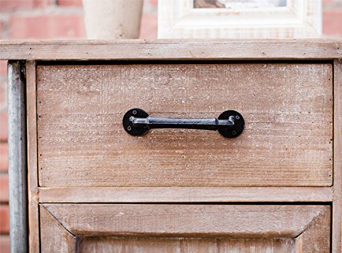 Parisloft Rustic Distressed Wood/Metal Farmhouse Industrial Fully Assembled Storage Cabinet Shabby Chic Console (19.7" L)