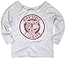 Superluxe Clothing Bayside Tigers Womens Vintage Style 80s 90s TV Kelly Kapowski Raw Edge Off The Shoulder Top, Heather Grey, Small