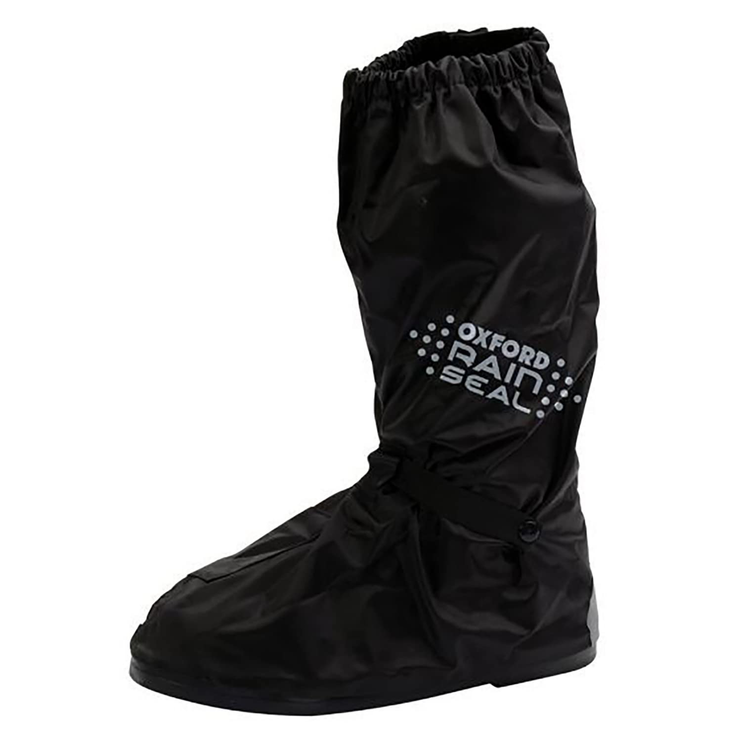 Oxford Rainseal Waterproof Motorcycle Overboots, Black, 44-47, Large