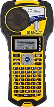 Brady BMP21-PLUS Handheld Label Printer with Rubber Bumpers, Multi-Line Print, 6 to 40 Point Font
