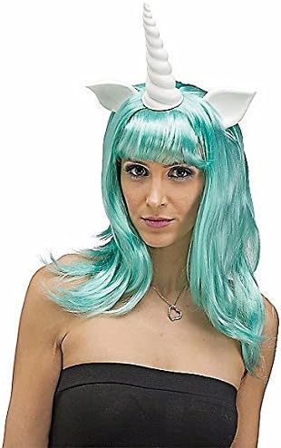 Teal Unicorn Wig