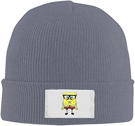 Spongebob Unisex Geek Asphalt Flexible Skullies Winter Knit Hats One Size